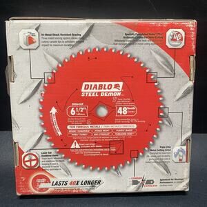 DIABLO D0648FA 6-1/2" X 48 Steel Demon TCG Ferrous Cutting Blade 5 Pack. RC